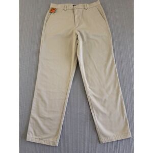 Dockers Stain Defender Khaki Pants Mens Size 12 Short Beige Chino Trousers NEW
